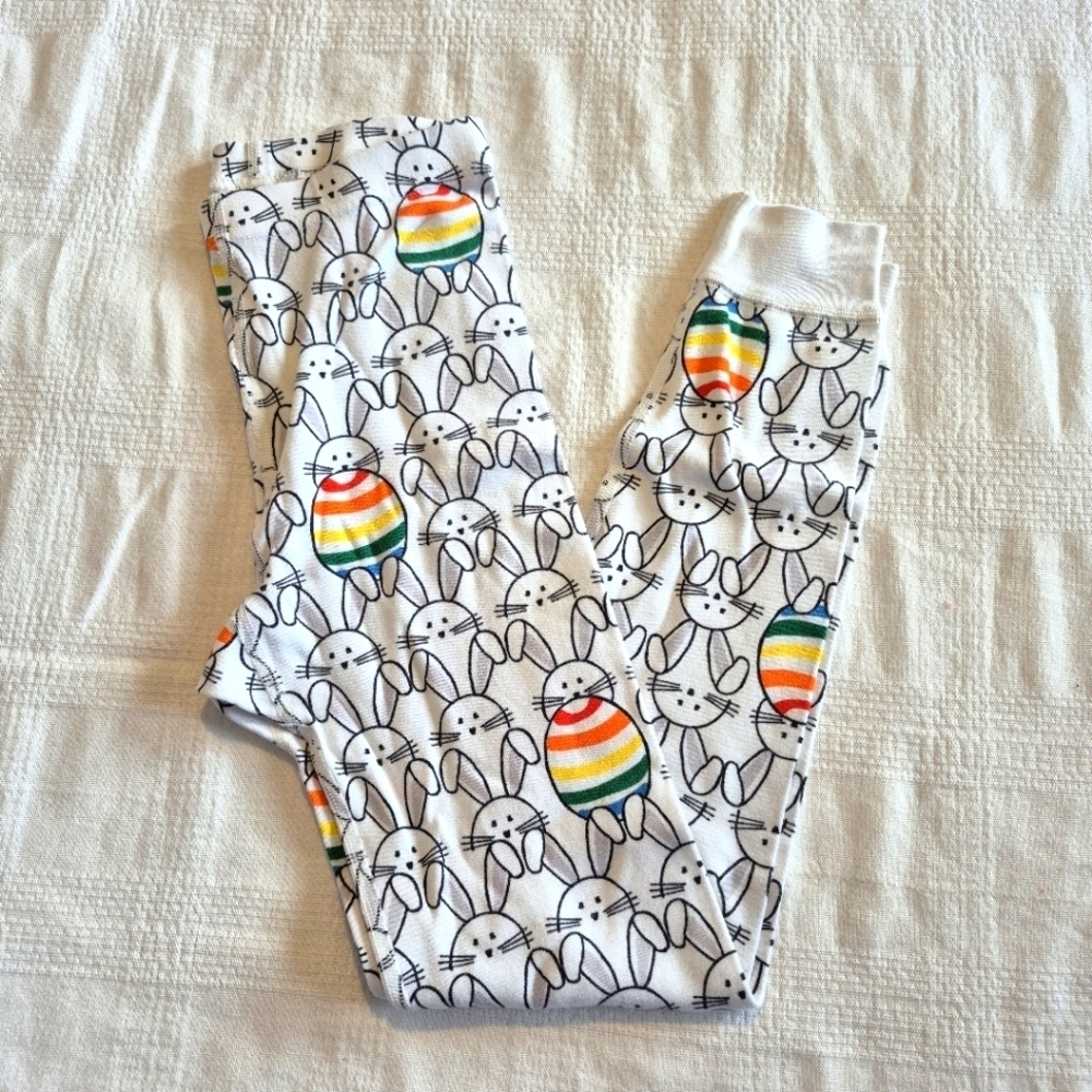 Hanna Andersson size 8 or 130 Easter Egg bunny pajama bottoms tag removed